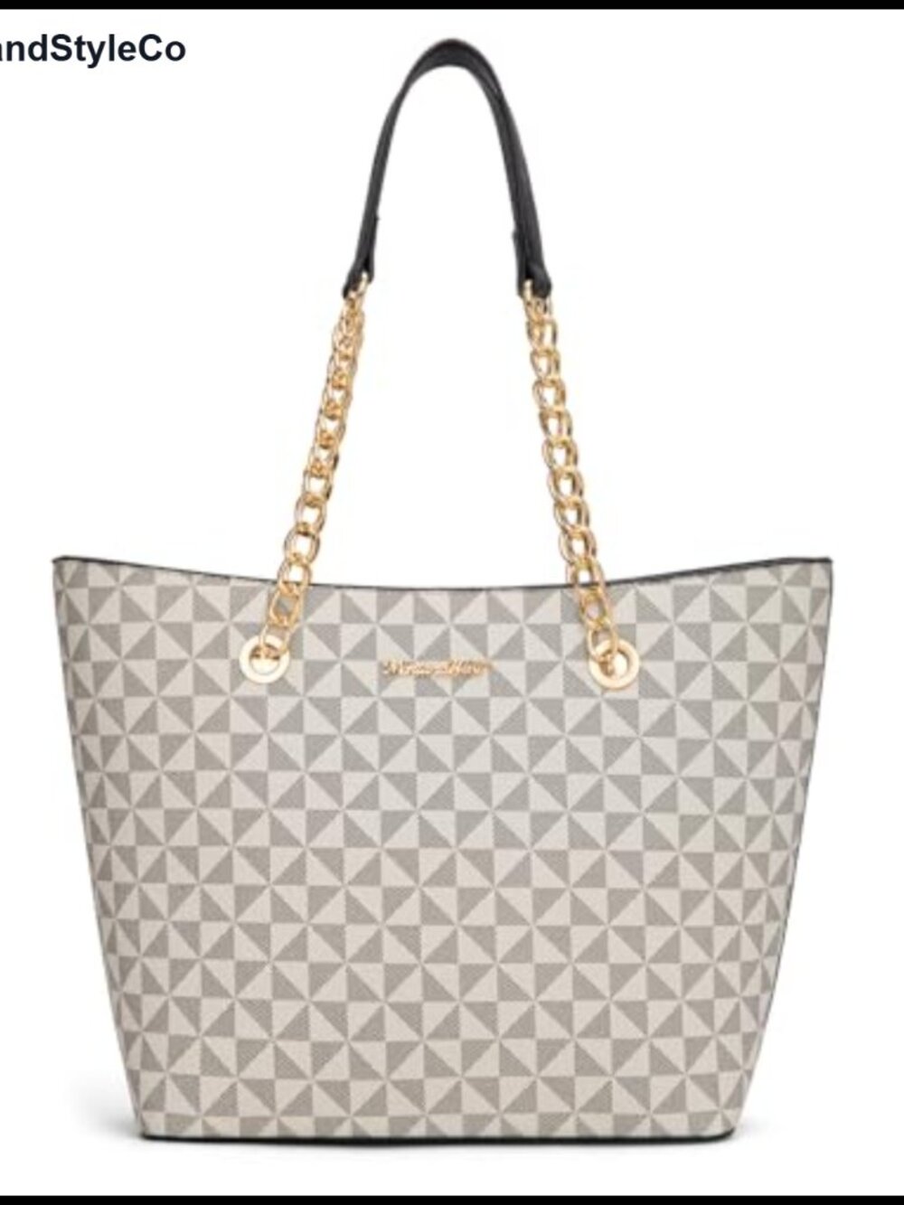 Montana West PU Leather Chain Top Handle Tote Satchel Handbag